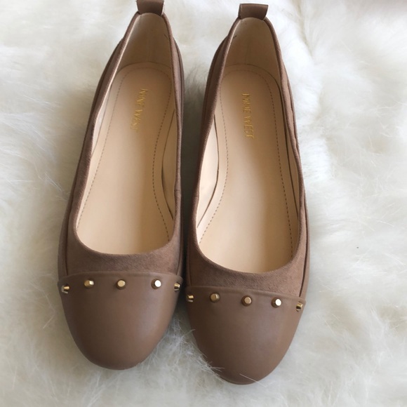 Nine West nice colored flats size 7.5 worn once - Picture 3 of 4